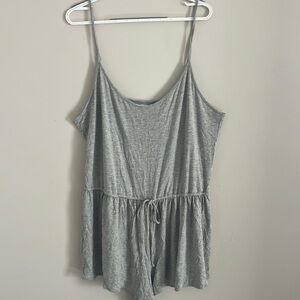 Grey sleep romper